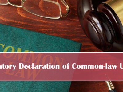 Statutory Declaration of Common-law Union